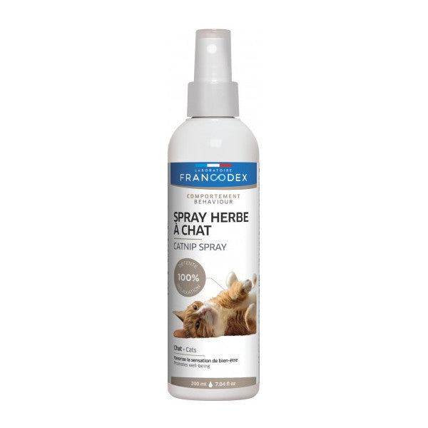 Spray calmant Francodex à l'herbe à chat 200ml pour chats et chatons