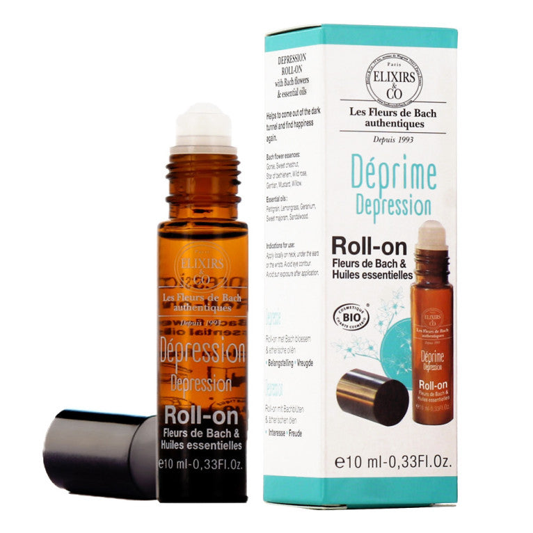 Elixirs & Co Roll-on Déprime Bio - Flacon de 10ml