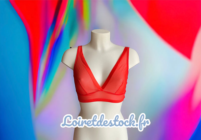 Soutien-gorge sans armatures - Giulia - Rouge