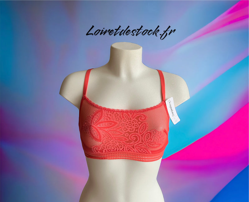 Soutien-gorge sans armatures - Lucia - rouge