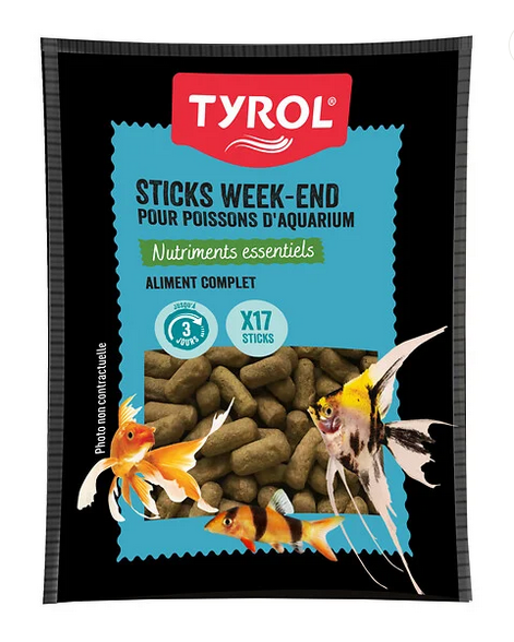 TYROL WEEK-END STICKS x17 POUR AQUARIUM