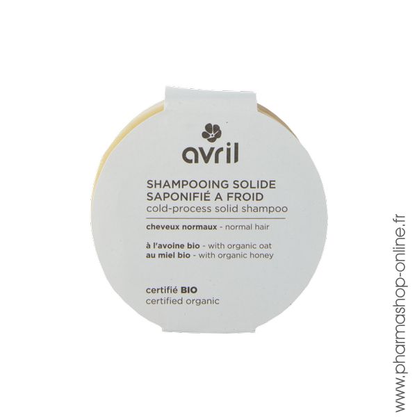 Avril - shampooing solide cheveux normaux - 100g - certifié bio