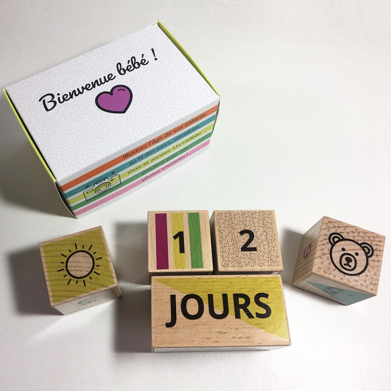 Coffret cubes de naissance Camille