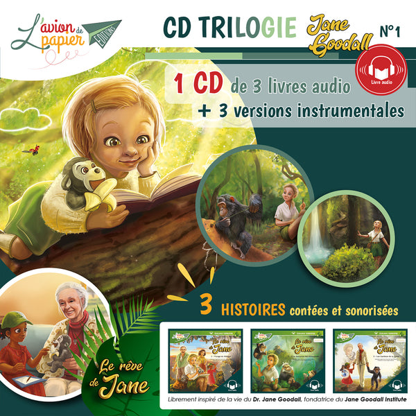 CD  livre audio- LE RÊVE DE JANE 1/2/3