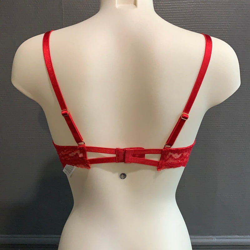 Soutien-gorge push-up Envoutante rouge coquelicot